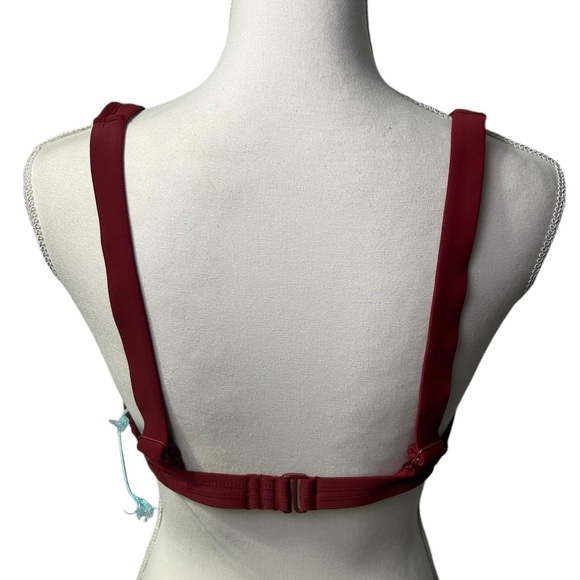 KONA SOL burnt rust underwire bikini swim top size L 12/14 NWT - Picture 9 of 9